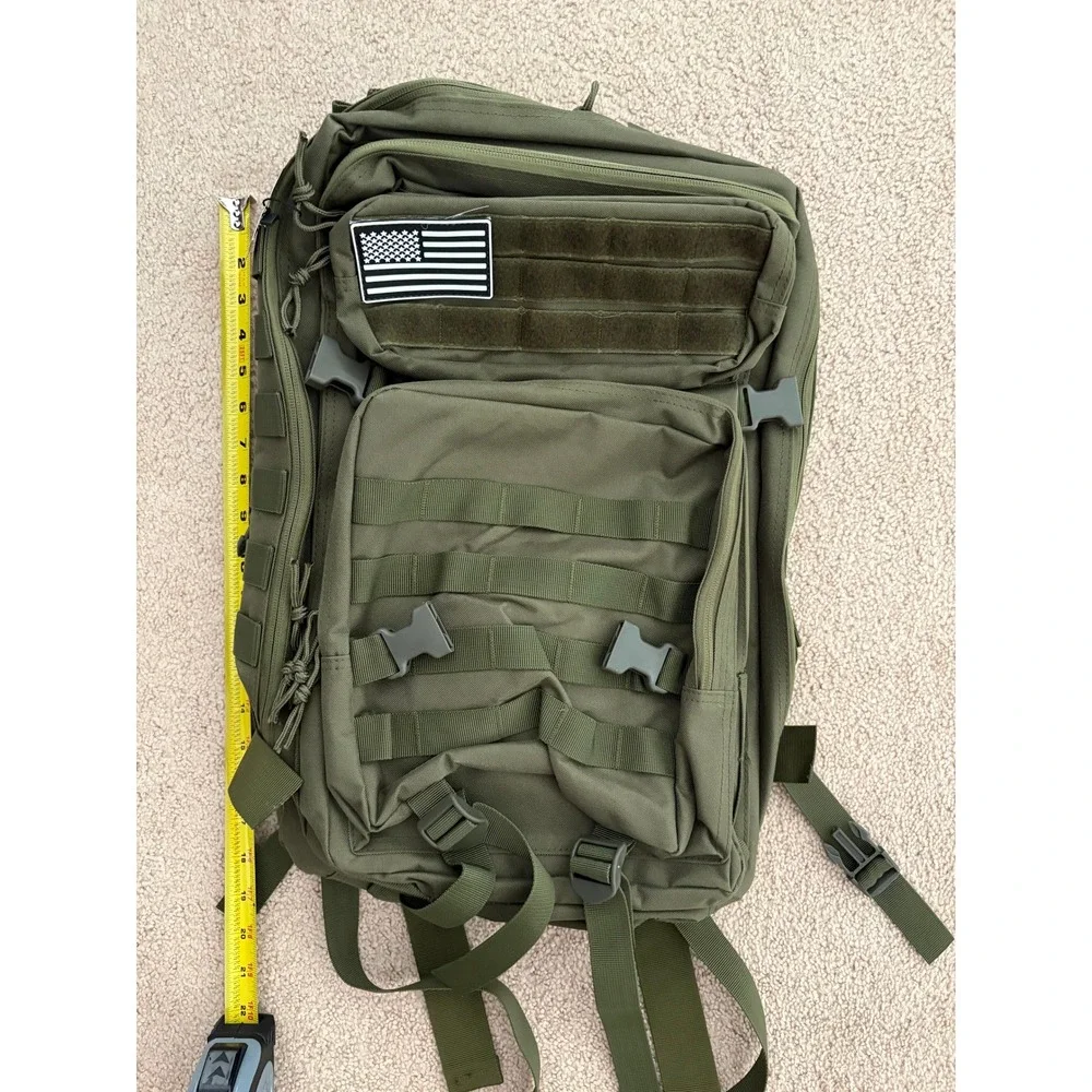 New! Ciana Men Backpack Military Tactical 40L Olive Green MOLLE Hiking School